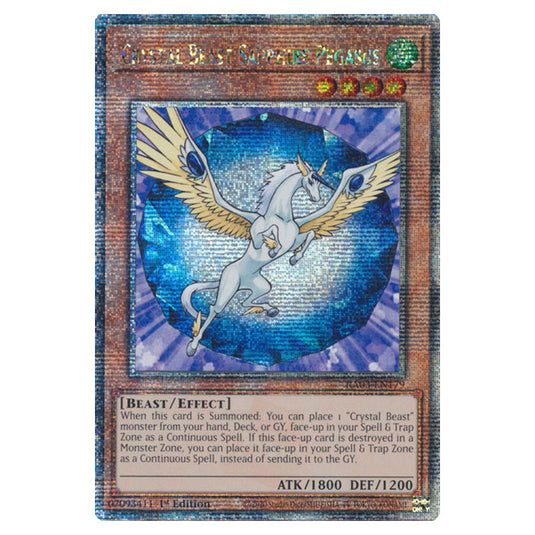Yu-Gi-Oh! - Quarter Century Bonanza - Crystal Beast Sapphire Pegasus (Quarter Century Secret Rare) RA03-EN179