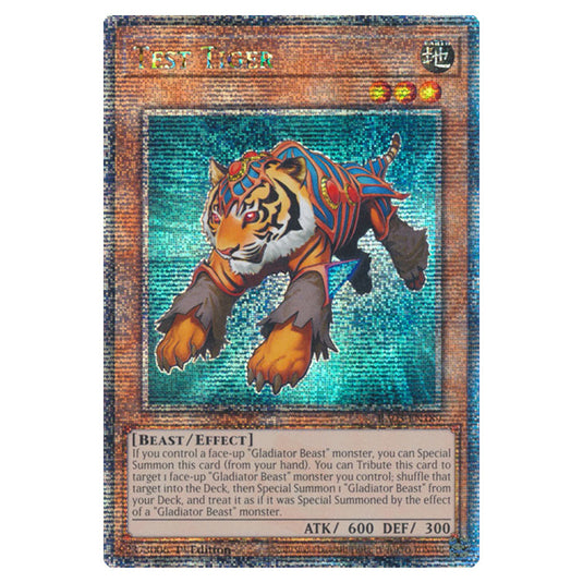 Yu-Gi-Oh! - Quarter Century Bonanza - Test Tiger (Quarter Century Secret Rare) RA03-EN189