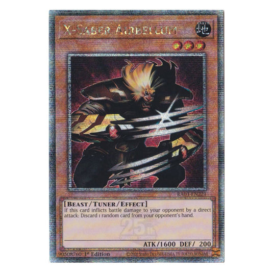 Yu-Gi-Oh! - Quarter Century Bonanza - X-Saber Airbellum (Quarter Century Secret Rare) RA03-EN221