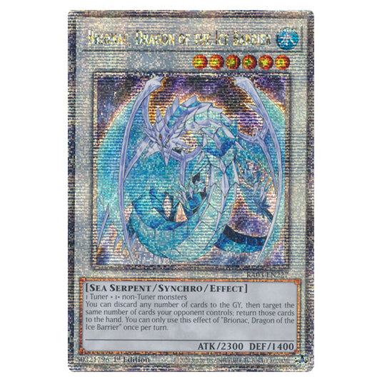 Yu-Gi-Oh! - Quarter Century Bonanza - Brionac, Dragon of the Ice Barrier (Quarter Century Secret Rare) RA03-EN227