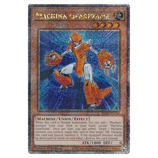 Yu-Gi-Oh! - Quarter Century Bonanza - Machina Gearframe (Quarter Century Secret Rare) RA03-EN234