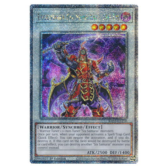 Yu-Gi-Oh! - Quarter Century Bonanza - Legendary Six Samurai - Shi En (Quarter Century Secret Rare) RA03-EN250