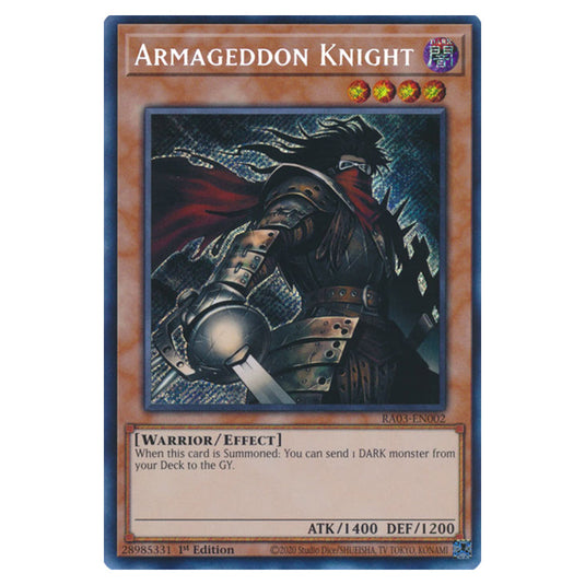 Yu-Gi-Oh! - Quarter Century Bonanza - Armageddon Knight (Secret Rare) RA03-EN002