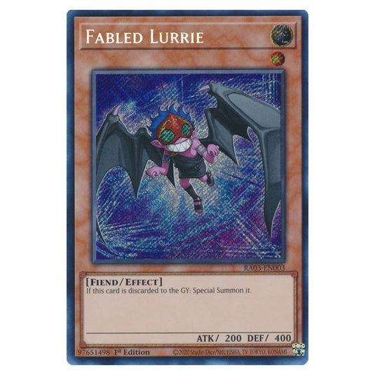 Yu-Gi-Oh! - Quarter Century Bonanza - Fabled Lurrie (Secret Rare) RA03-EN003