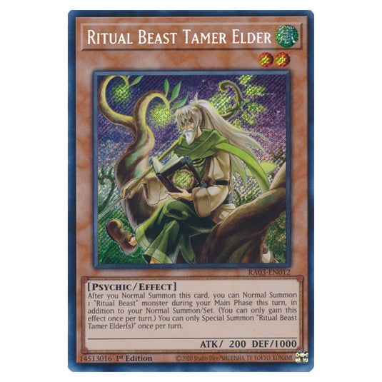 Yu-Gi-Oh! - Quarter Century Bonanza - Ritual Beast Tamer Elder (Secret Rare) RA03-EN012