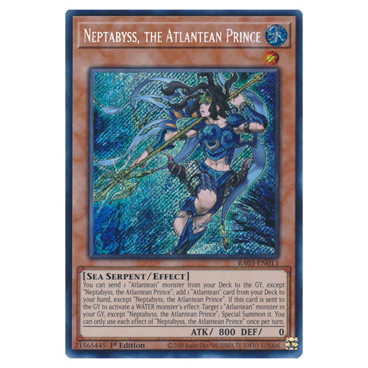 Yu-Gi-Oh! - Quarter Century Bonanza - Neptabyss, the Atlantean Prince (Secret Rare) RA03-EN013