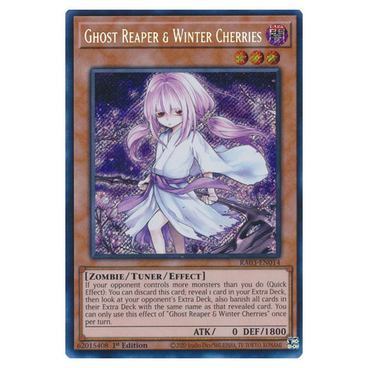 Yu-Gi-Oh! - Quarter Century Bonanza - Ghost Reaper & Winter Cherries (Secret Rare) RA03-EN014