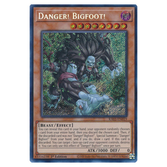 Yu-Gi-Oh! - Quarter Century Bonanza - Danger! Bigfoot! (Secret Rare) RA03-EN019