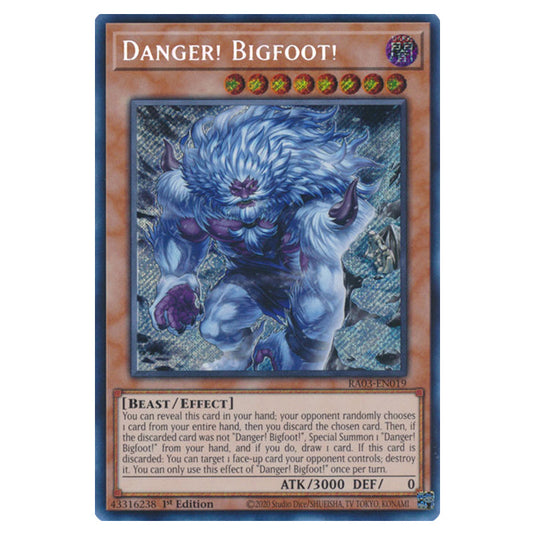 Yu-Gi-Oh! - Quarter Century Bonanza - Danger! Bigfoot! (Secret Rare) RA03-EN019a