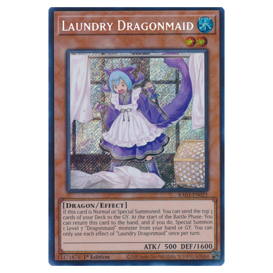 Yu-Gi-Oh! - Quarter Century Bonanza - Laundry Dragonmaid (Secret Rare) RA03-EN021