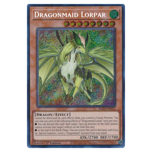 Yu-Gi-Oh! - Quarter Century Bonanza - Dragonmaid Lorpar (Secret Rare) RA03-EN022