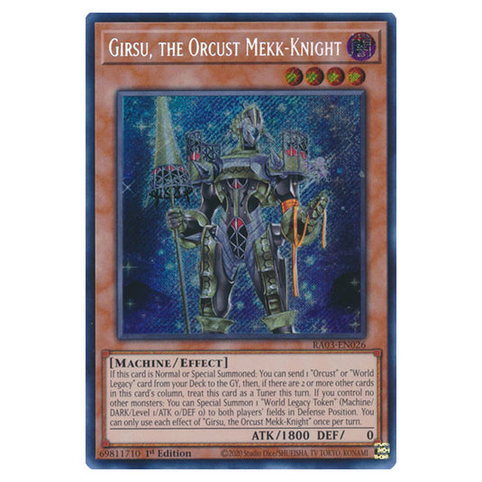 Yu-Gi-Oh! - Quarter Century Bonanza - Girsu, the Orcust Mekk-Knight (Secret Rare) RA03-EN026