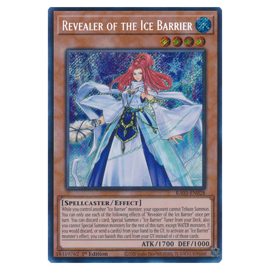 Yu-Gi-Oh! - Quarter Century Bonanza - Revealer of the Ice Barrier (Secret Rare) RA03-EN028