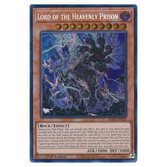 Yu-Gi-Oh! - Quarter Century Bonanza - Lord of the Heavenly Prison (Secret Rare) RA03-EN029