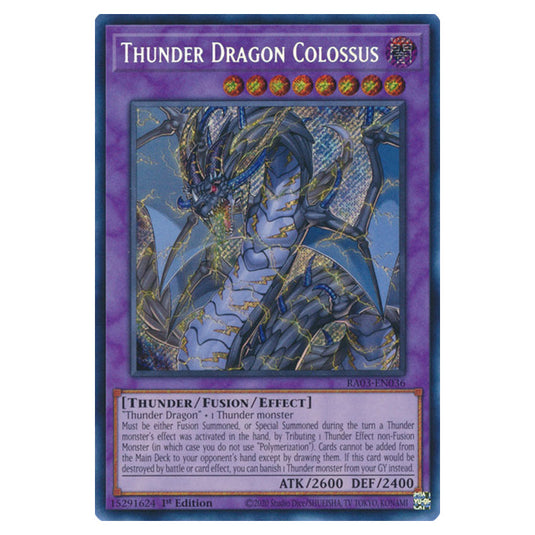 Yu-Gi-Oh! - Quarter Century Bonanza - Thunder Dragon Colossus (Secret Rare) RA03-EN036