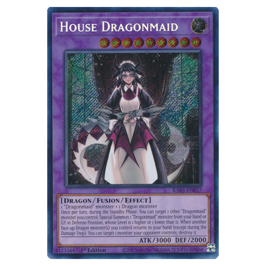 Yu-Gi-Oh! - Quarter Century Bonanza - House Dragonmaid (Secret Rare) RA03-EN037