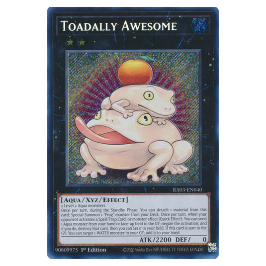 Yu-Gi-Oh! - Quarter Century Bonanza - Toadally Awesome (Secret Rare) RA03-EN040
