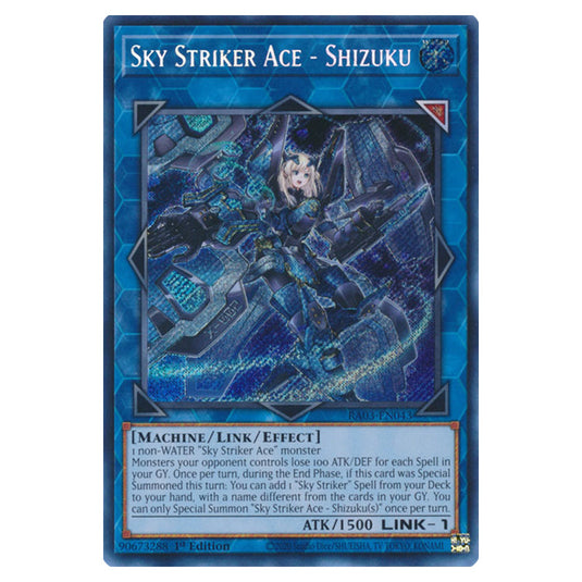 Yu-Gi-Oh! - Quarter Century Bonanza - Sky Striker Ace - Shizuku (Secret Rare) RA03-EN043