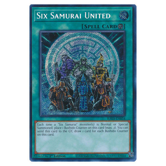 Yu-Gi-Oh! - Quarter Century Bonanza - Six Samurai United (Secret Rare) RA03-EN054