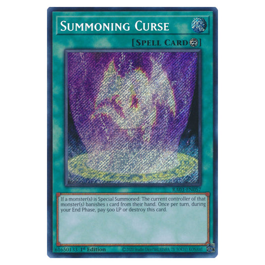 Yu-Gi-Oh! - Quarter Century Bonanza - Summoning Curse (Secret Rare) RA03-EN057