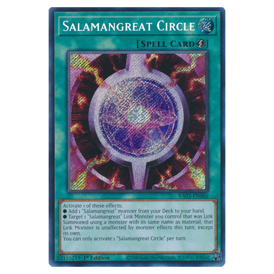 Yu-Gi-Oh! - Quarter Century Bonanza - Salamangreat Circle (Secret Rare) RA03-EN066