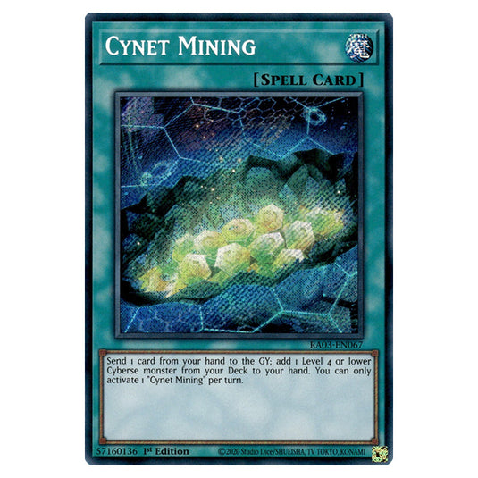 Yu-Gi-Oh! - Quarter Century Bonanza - Cynet Mining (Secret Rare) RA03-EN067