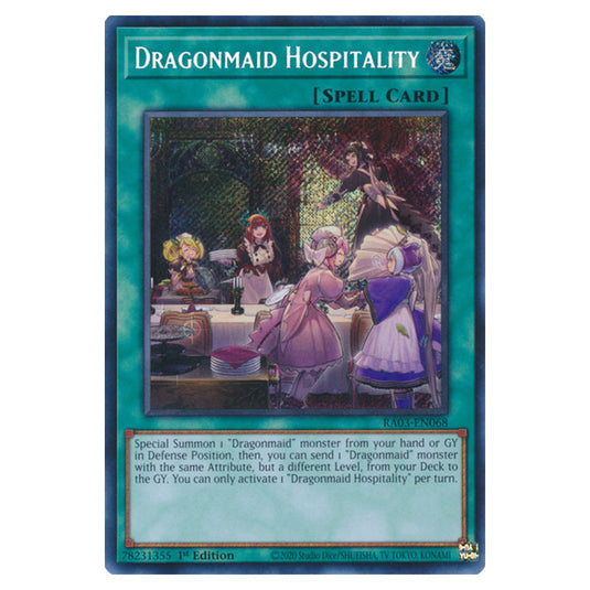 Yu-Gi-Oh! - Quarter Century Bonanza - Dragonmaid Hospitality (Secret Rare) RA03-EN068