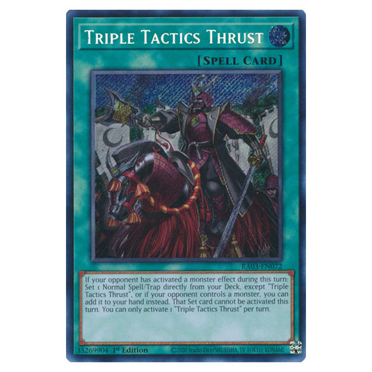 Yu-Gi-Oh! - Quarter Century Bonanza - Triple Tactics Thrust (Secret Rare) RA03-EN072