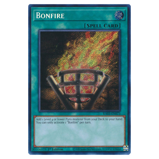 Yu-Gi-Oh! - Quarter Century Bonanza - Bonfire (Secret Rare) RA03-EN073