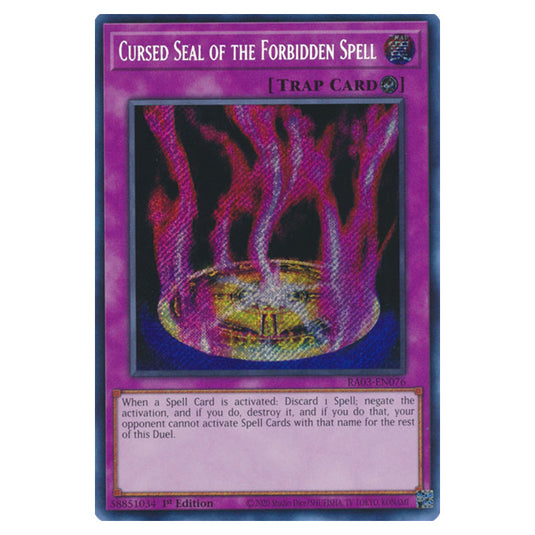 Yu-Gi-Oh! - Quarter Century Bonanza - Cursed Seal of the Forbidden Spell (Secret Rare) RA03-EN076