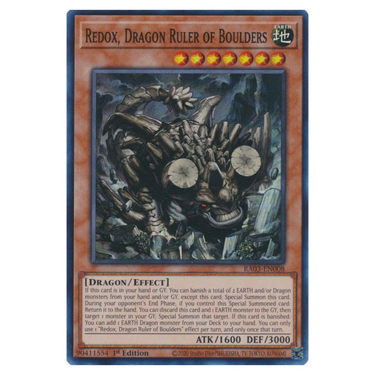 Yu-Gi-Oh! - Quarter Century Bonanza - Redox, Dragon Ruler of Boulders (Super Rare) RA03-EN008