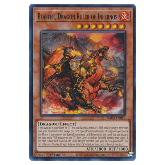 Yu-Gi-Oh! - Quarter Century Bonanza - Blaster, Dragon Ruler of Infernos (Super Rare) RA03-EN010
