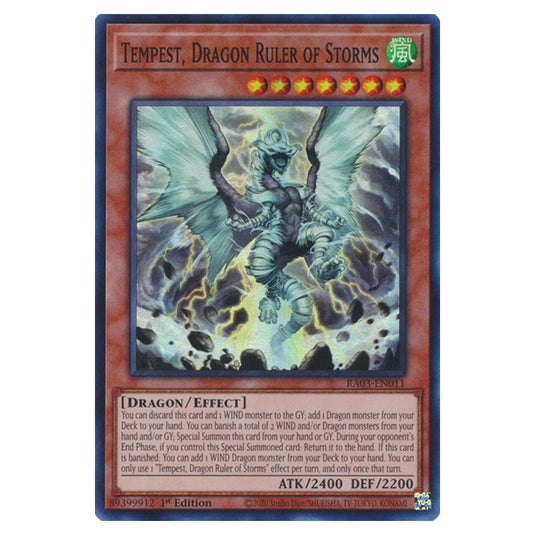 Yu-Gi-Oh! - Quarter Century Bonanza - Tempest, Dragon Ruler of Storms (Super Rare) RA03-EN011