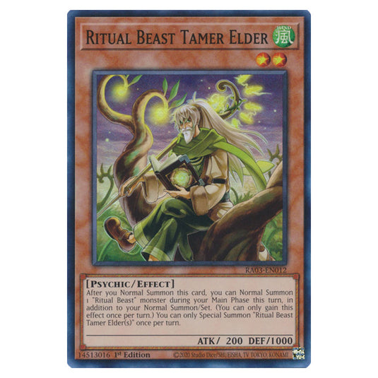 Yu-Gi-Oh! - Quarter Century Bonanza - Ritual Beast Tamer Elder (Super Rare) RA03-EN012