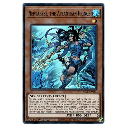 Yu-Gi-Oh! - Quarter Century Bonanza - Neptabyss, the Atlantean Prince (Super Rare) RA03-EN013
