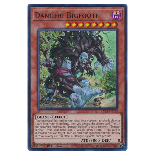 Yu-Gi-Oh! - Quarter Century Bonanza - Danger! Bigfoot! (Super Rare) RA03-EN019