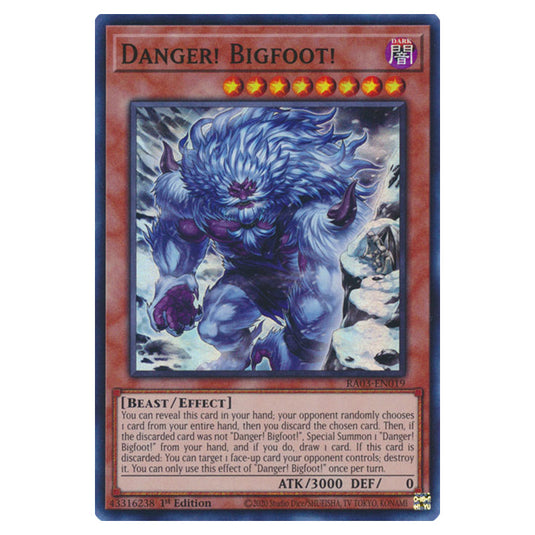 Yu-Gi-Oh! - Quarter Century Bonanza - Danger! Bigfoot! (Super Rare) RA03-EN019a