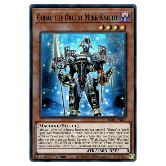 Yu-Gi-Oh! - Quarter Century Bonanza - Girsu, the Orcust Mekk-Knight (Super Rare) RA03-EN026