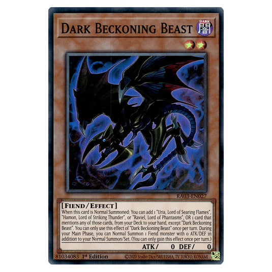Yu-Gi-Oh! - Quarter Century Bonanza - Dark Beckoning Beast (Super Rare) RA03-EN027