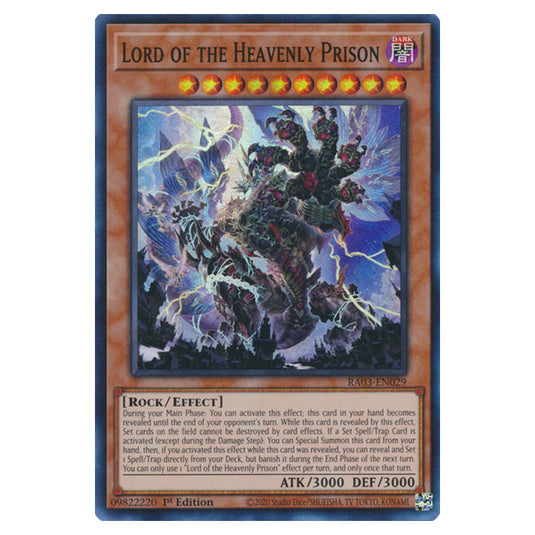 Yu-Gi-Oh! - Quarter Century Bonanza - Lord of the Heavenly Prison (Super Rare) RA03-EN029