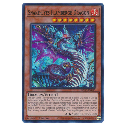Yu-Gi-Oh! - Quarter Century Bonanza - Snake-Eyes Flamberge Dragon (Super Rare) RA03-EN033
