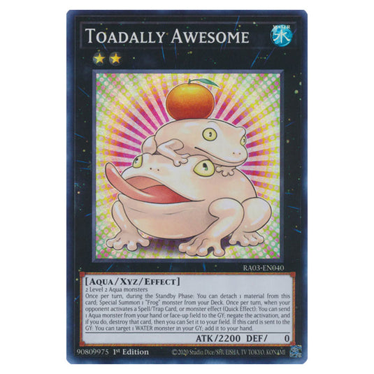 Yu-Gi-Oh! - Quarter Century Bonanza - Toadally Awesome (Super Rare) RA03-EN040