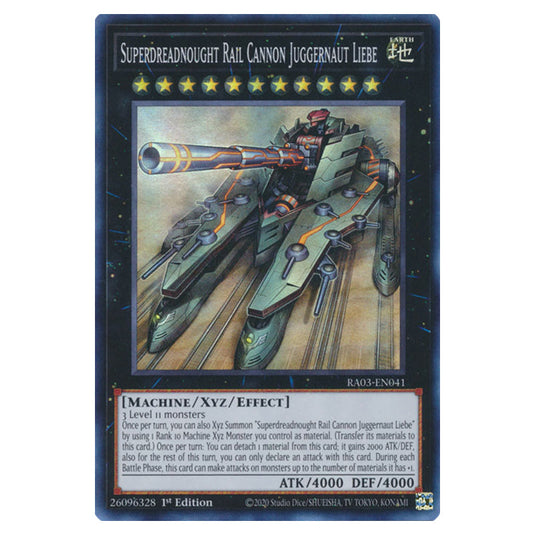 Yu-Gi-Oh! - Quarter Century Bonanza - Superdreadnought Rail Cannon Juggernaut Liebe (Super Rare) RA03-EN041