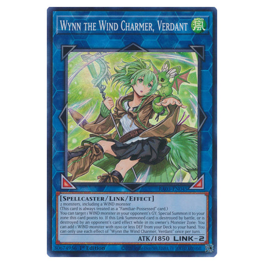 Yu-Gi-Oh! - Quarter Century Bonanza - Wynn the Wind Charmer, Verdant (Super Rare) RA03-EN045