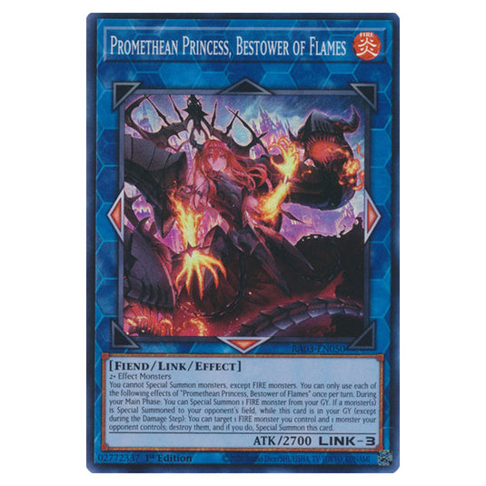 Yu-Gi-Oh! - Quarter Century Bonanza - Promethean Princess, Bestower of Flames (Super Rare) RA03-EN050