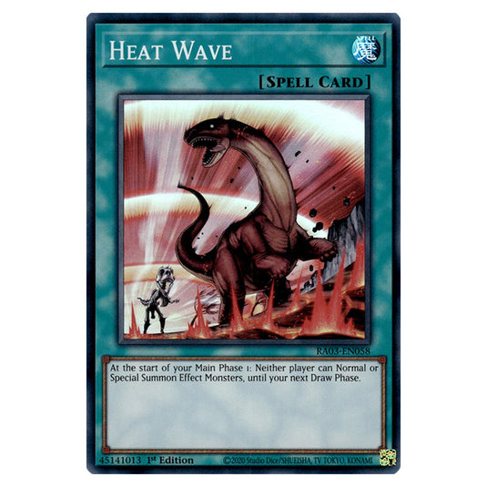 Yu-Gi-Oh! - Quarter Century Bonanza - Heat Wave (Super Rare) RA03-EN058