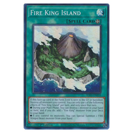 Yu-Gi-Oh! - Quarter Century Bonanza - Fire King Island (Super Rare) RA03-EN059