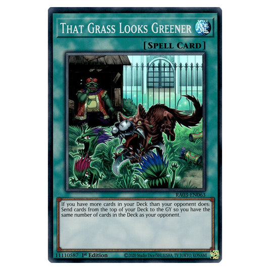 Yu-Gi-Oh! - Quarter Century Bonanza - That Grass Looks Greener (Super Rare) RA03-EN063