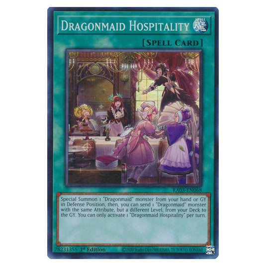Yu-Gi-Oh! - Quarter Century Bonanza - Dragonmaid Hospitality (Super Rare) RA03-EN068