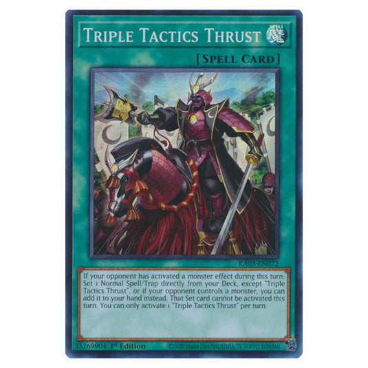 Yu-Gi-Oh! - Quarter Century Bonanza - Triple Tactics Thrust (Super Rare) RA03-EN072